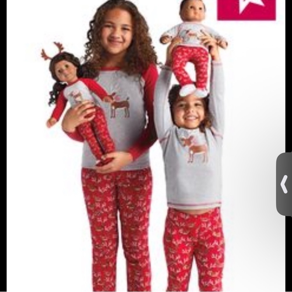 American Girl Festive Reindeer Pajama set for dolls NWT in package - Picture 4 of 8